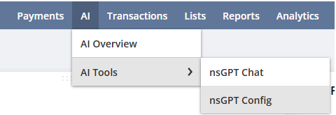 nsGPT Config Navigation