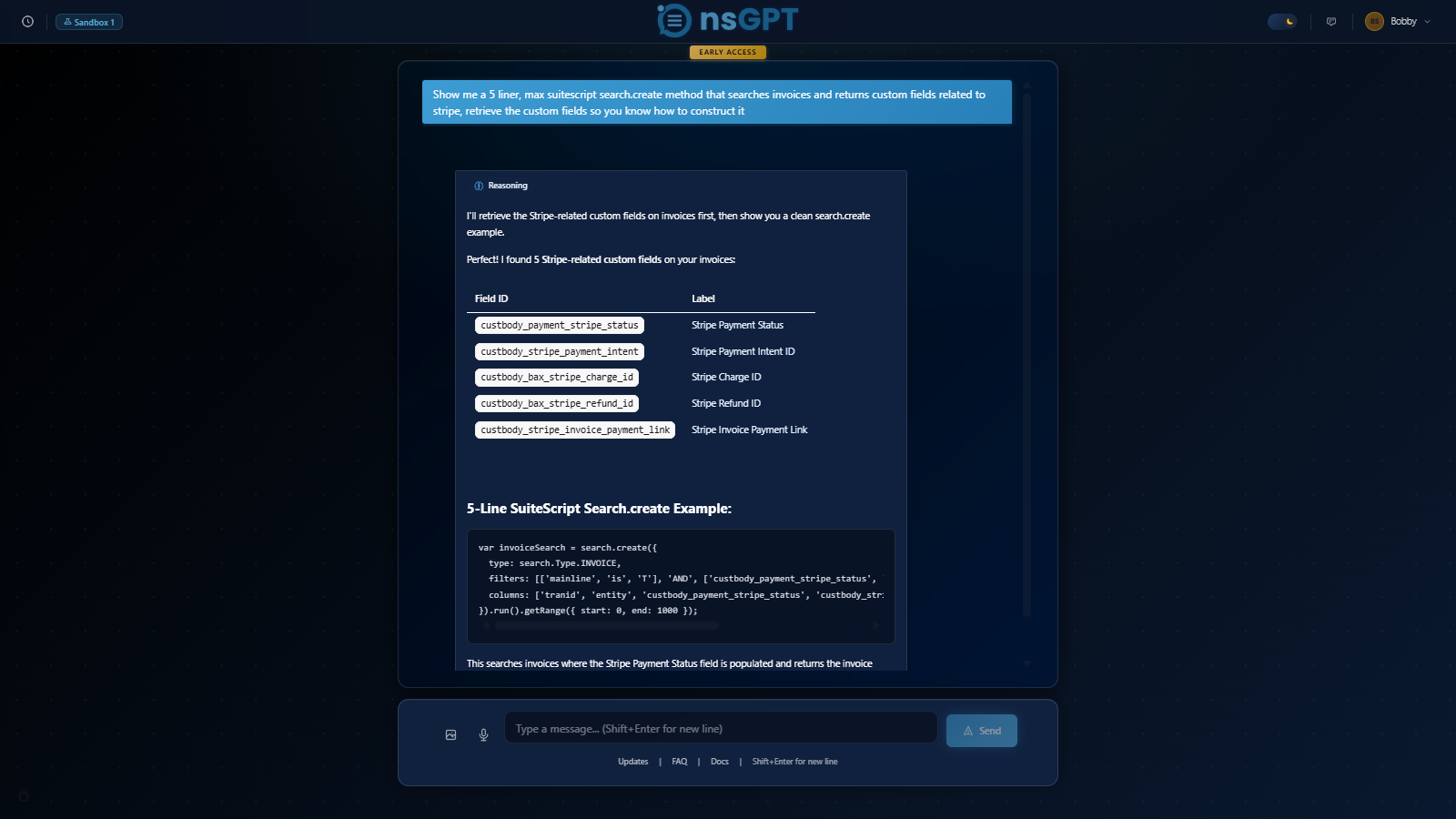 nsGPT Smart Code Generation